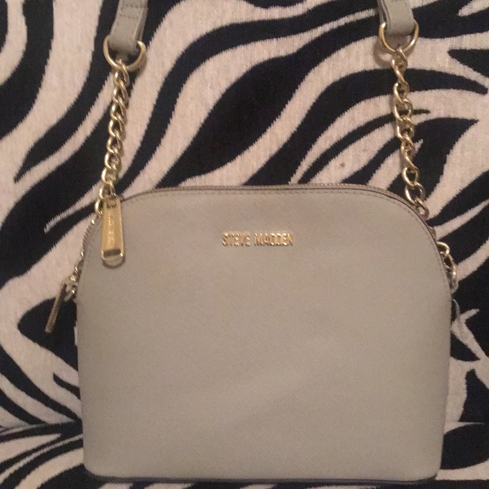 Steve Madden silver sleek purse. *CLASSY*